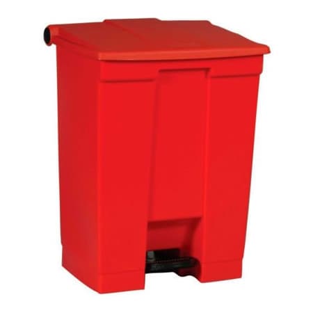 Rubbermaid Commercial Rubbermaid Fire Safe Step On Plastic Container, 18 Gallon, Red - FG614500RED FG614500RED*